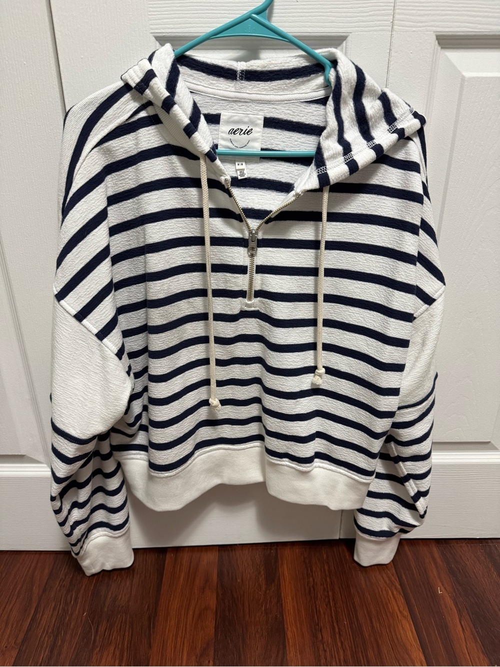 Aerie cropped quarter zip hoodie